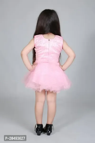 pari fashion Baby Girls Frocks Dress for Girls Knee Length A-Line Dress Kids Frocks Soft Cotton Net-thumb4