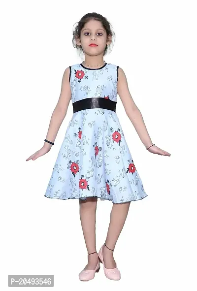 pari fashion Baby Girls Frock Dress Cotton Round Neck Frock for Baby Girls Knee Length A-Line Frock Dress-thumb0