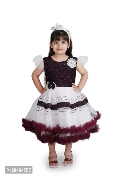 pari fashion Baby Girls Frocks Dress for Girls Knee Length A-Line Dress Kids Frocks Soft Cotton Net