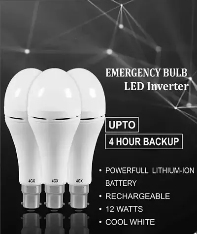 Glowing Night Light Bulb | Emergency Light | LED Bulb Light | 12 Watt  | Upto 4 Hours Battery