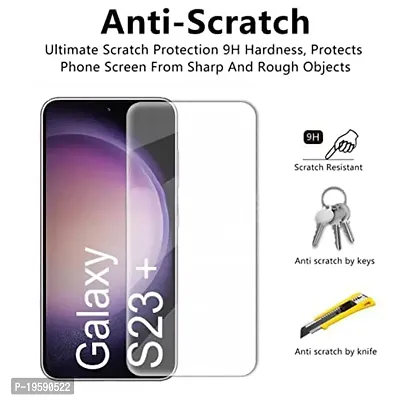 Pantom UV Tempered Glass Screen Guard for Samsung Galaxy S23+ / S23 Plus 5G (Transparent) Advanced Border Less Edge to Edge Full Screen Coverage with Easy Installation Kit-thumb4