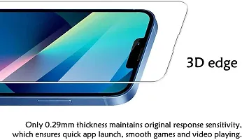 Pantom Compatible with iPhone 13 Mini Screen Protector, [1 Pack] Premium HD Clear Tempered Glass, Anti-Bubble 3D By blackwik-thumb4