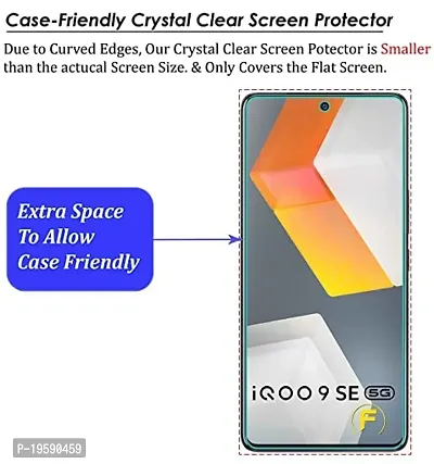Pantom A BRAND WORTH REMEMBERING Tempered Glass For iQOO 9 SE 5G / iQOO 7 5G / Neo 6 5G | Gaming Crystal Clear Screen Protector Full Flat Screen Coverage for 9 SE 5G with Easy Installation Kit-thumb3