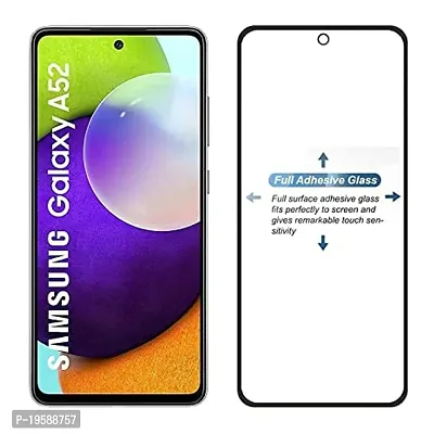 Pantom Tempered Glass Screen Protector Compatible for Samsung Galaxy A52 / Samsung Galaxy A52s with Easy Installation Kit - Pack Of 1 by blackwiik-thumb3