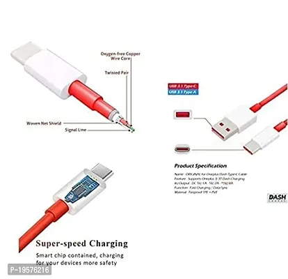 Pantom Dash Cable/Warp Usb Type C Charging Charger Data Sync Fast Charging Cable Compatible For Oneplus 8, 8 Pro, 7, 7T, 6T, 6, 5, 5T, 3T, 3, Charging Adapter, Smartphone-thumb5