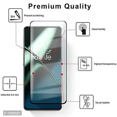 Pantom ? UV Tempered Glass Screen Protector For Oneplus 11R (Pack of 1) Full Adhesive UV Glue Curved Edge to Edge Case Friendly HD Clarity with easy installation kit by Intaaish-thumb3