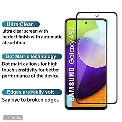 Pantom Tempered Glass Screen Protector Compatible for Samsung Galaxy A52 / Samsung Galaxy A52s with Easy Installation Kit - Pack Of 1 by blackwiik-thumb4