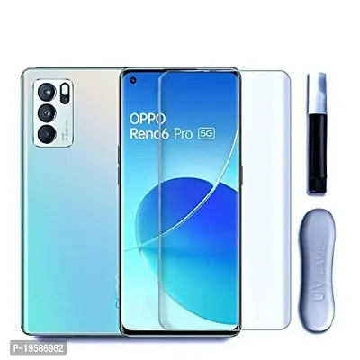 pehael Tempered Glass Compatible for Vivo X50 Pro Advanced Bord (OPPO RENO 6 PRO)-thumb0