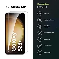 Pantom UV Tempered Glass Screen Guard for Samsung Galaxy S23+ / S23 Plus 5G (Transparent) Advanced Border Less Edge to Edge Full Screen Coverage with Easy Installation Kit-thumb2