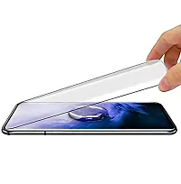 Pantom Tempered Glass Design for Samsung Galaxy S20 Advanced Border Less Full Edge to Edge 3D Curved UV Screen Protector and Easy Installation Kit (Pack of 1)-thumb1