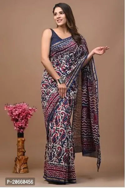 Women Banarasi Patola Silk Saree with Blouse Piece-thumb0