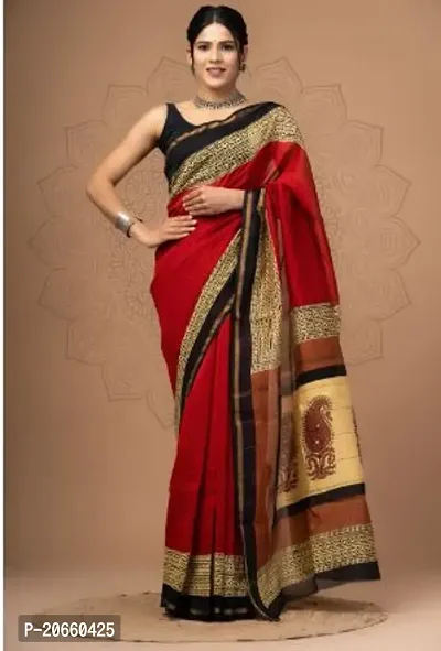 Women Banarasi Patola Silk Saree with Blouse Piece