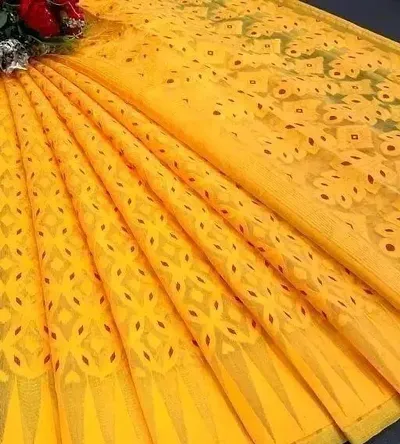 Attractive Cotton Saree without Blouse piece 