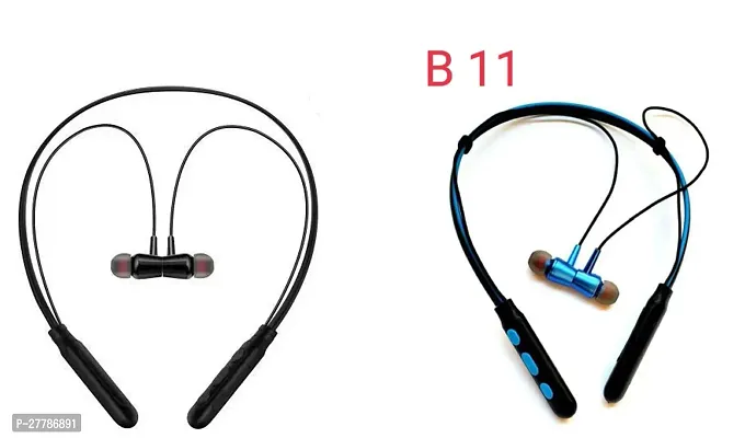 b11 Stylish Red In-ear Bluetooth Wireless Headphones With Microphone Pack Of 1-thumb0