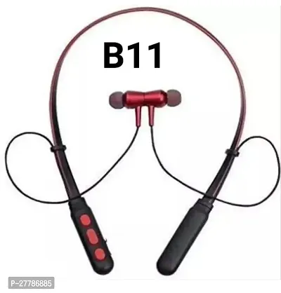 b11 Stylish Red In-ear Bluetooth Wireless Headphones With Microphone Pack Of 1-thumb0