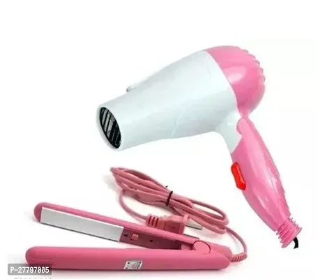 Classic Pink Hair Dryer And Pink Straightener Pack Of 2-thumb0