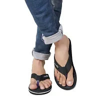 Stylish Black EVA  Slippers For Men-thumb1