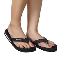 Redoxy Women Black EVA Slippers and Flip Flops -SA-001-Black_6-thumb1
