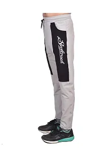 Khushi Creation Polyester Blend Stylish Track Pant for Men (X-Large, Light Grey)-thumb1