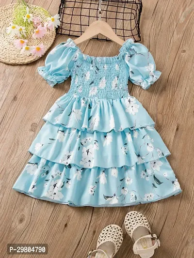 Classic Cotton Blend Dress for Kids Girl-thumb2