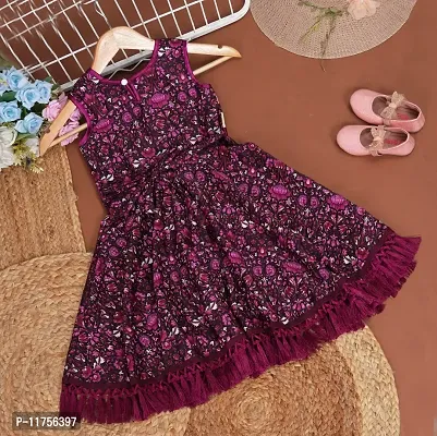 Baby Girls Party Wear Stylish Dress-thumb2