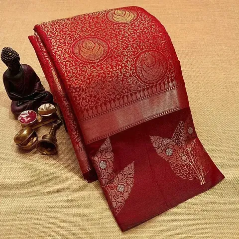 Stylish Art Silk Saree with Blouse piece For Women