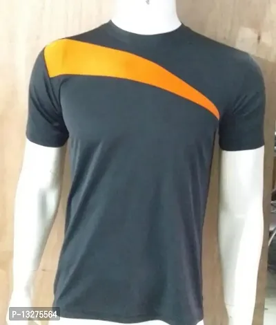 Stylish Polyester Blend Tshirt for Men-thumb0