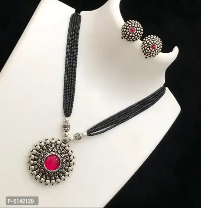 Latest Attractive Alloy Mangalsutra with Earrings
