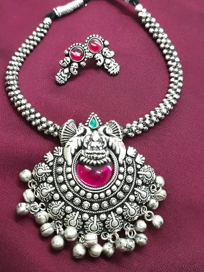 Exclusive Design !! Partywear Silver Jewellery Set