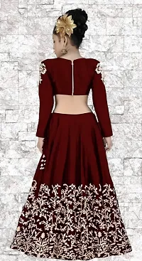 Stylish Lehenga Choli with Dupatta Set For Girl-thumb1