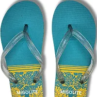 BLUE YELLOW PRINTED SLIPPERS-thumb3