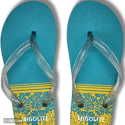 BLUE YELLOW PRINTED SLIPPERS-thumb4