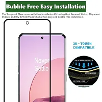 ZARALA 5D Full Glue Tempered Glass for Oneplus 10R 5G (Black) Full Screen Coverage with Easy Installation Kit-thumb3