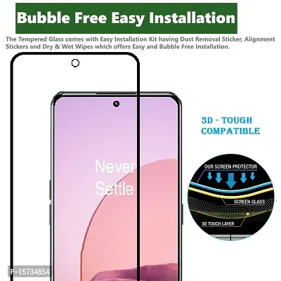 ZARALA 5D Full Glue Tempered Glass for Oneplus 10R 5G (Black) Full Screen Coverage with Easy Installation Kit-thumb4