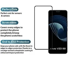 ZARALA Tempered Glass Screen Protector For Vivo V23 5G Premium 9H Hardness 6D Full Glue Cover Friendly Anti-scratch Screen guard for Vivo V23 5G with Easy Self Installation Kit (Pack Of 1)-thumb2