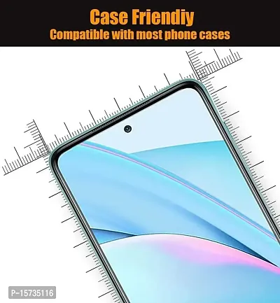 ZARALA Tempered Glass Screen Protector Compatible for Redmi K50i with Edge to Edge Coverage and Easy Installation kit,Transparent-thumb2