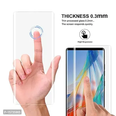 ZARALA UV Tempered Glass Screen Guard for Vivo X90 5G UV Glass Smooth to Protect The Screen from Being Scratched-thumb3