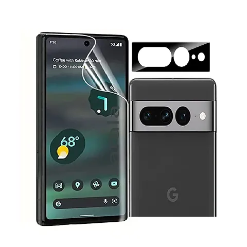 ZARALA Compatible for Screen Protector for Google Pixel 6Pro, Soft TPU Screen Protector[1 pise ], 3D Glossy Black Finish Camera Lens Protector Glass[1 pise ] 9H Hardness with Easy