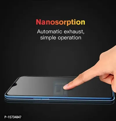 ZARALA redmi 8 anti-fingerprint scratch shock resistant matte hammer proof impossible film screen protector [not atempered glass] designed for redmi 8 full screen coverage (except edges) transparent-thumb2