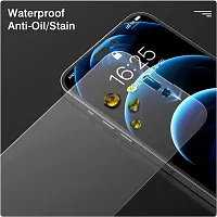 ZARALA Anti Glare Anti Finger Print Matte Finish Tempered Glass Screen Protector for iPhone 14 Pro Max - Black with Easy Installation Kit-thumb1