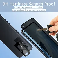 ZARALA [1 +1 Pack Privacy Screen Protector for Oppo Reno8 pro 5G Black Camera Tempered Glass, [9H Hardness] [Anti Scratch] Anti-Spy Protector Film Compatible with Oppo Reno8 pro 5G-thumb1