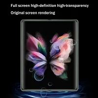 ZARALA (1 Set=3 PCS Screen Protector Compatible with Galaxy Z Fold 3, Full Covered Outer + Inner+ Back Cover Screen Protector Soft Film suit for Samsung Galaxy Z Fold 3 5G (Clear)-thumb2