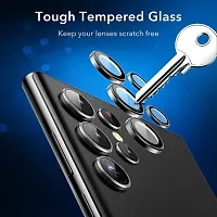 ZARALA Camera Lens Protector Compatible with Samsung Galaxy S22 Ultra (2022), Scratch-Resistant Ultra-Thin Tempered Glass with Aluminum Black-thumb2