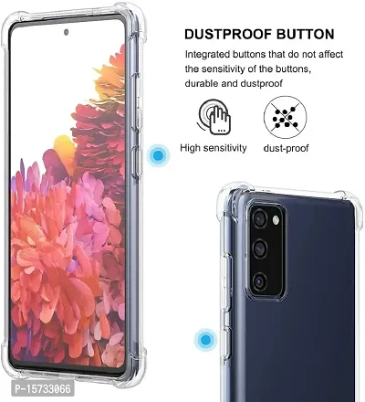 ZARALA Galaxy S20 FE 5G Case Clear 2020 with Tempered Glass, Flexible TPU Cover Soft Silicone Rubber Shell Slim Lightweight Shockproof Bumper Screen Protector for Galaxy S20 FE 5G (Case  Glass)-thumb3