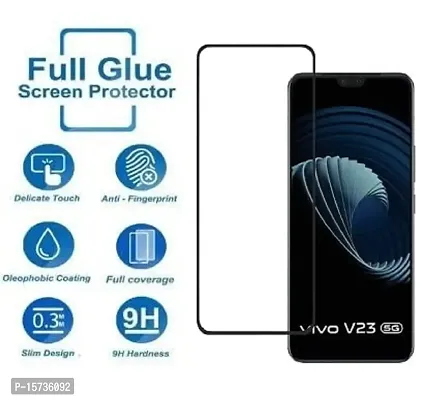 ZARALA Tempered Glass Screen Protector For Vivo V23 5G Premium 9H Hardness 6D Full Glue Cover Friendly Anti-scratch Screen guard for Vivo V23 5G with Easy Self Installation Kit (Pack Of 1)-thumb2