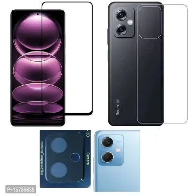 ZARALA [3 Pack For Xiaomi Redmi Note 12 Pro Plus 5G Edge To Edge Front and Ultra Thin Flexible Back Screen Guard With Camera Lens Protector,Front  Back Tempered with Camera Glass For Xiaomi Redmi Note 12 Pro Plus [3 Pack]-thumb0