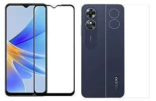 ZARALA Tempered Glass Screen Guard Camera Glass Combo FOR oppoA17 Camera Glass Screen Guard Tempered Glass Combo 3 in 1-thumb2