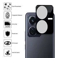 ZARALA Compatible with vivo Y22 Back Camera Lens 9H 3D Glass Guard Forvivo Y22 [With Photo Friendly Flash Cut] 2022-thumb2