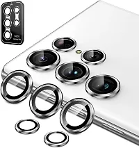 ZARALA S22 Ultra Camera Lens Protector Compatible with Samsung Galaxy S22 Ultra [Psck Of 5] Scratch-Resistant Ultra-Thin Tempered Glass with Aluminum Edge-Silver-thumb3
