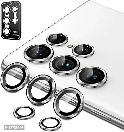 ZARALA S22 Ultra Camera Lens Protector Compatible with Samsung Galaxy S22 Ultra [Psck Of 5] Scratch-Resistant Ultra-Thin Tempered Glass with Aluminum Edge-Silver-thumb4